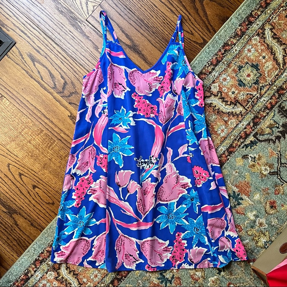 Pink Owl Floral Tank Dress